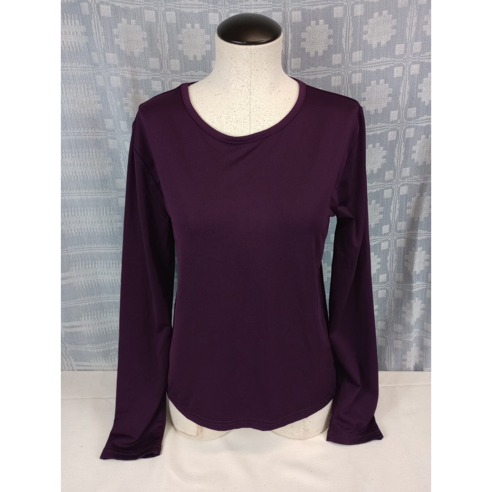 Women's Long Sleeve Top Size Medium Purple‎ Kelso Casuals Performance Shirt